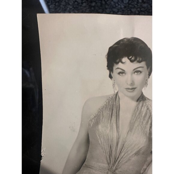 Vintage Jeanne Crain Photo European Actress Black & White 3.5x4.5" Glamour Portr - Picture 6 of 13